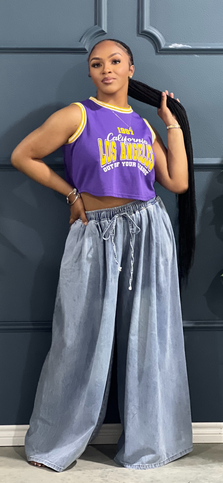 New Denim Super Wide Leg Jeans