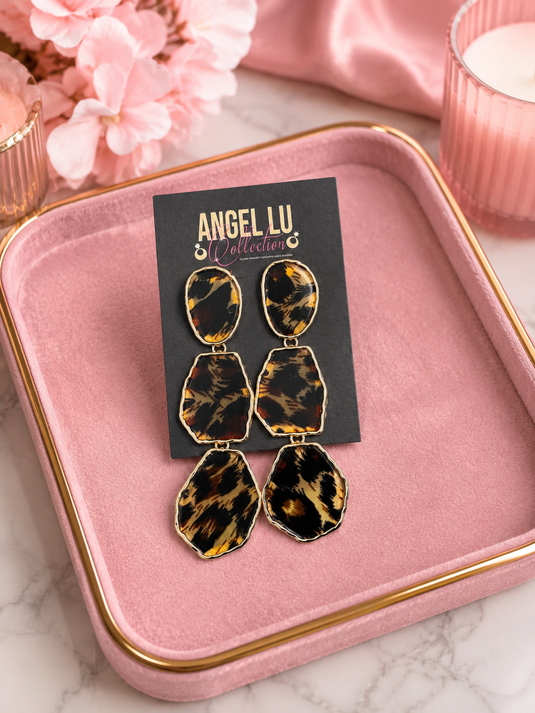 Wild Glam Drop Earrings Alc