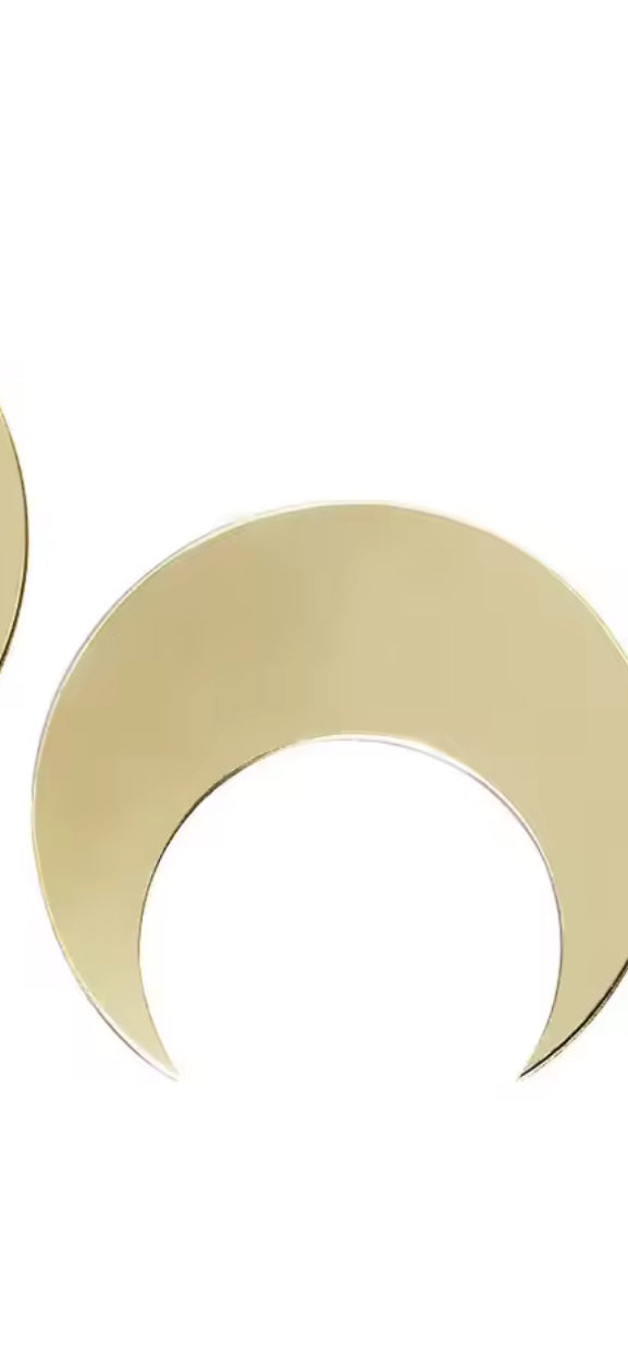 Mirrored Moon Earrings