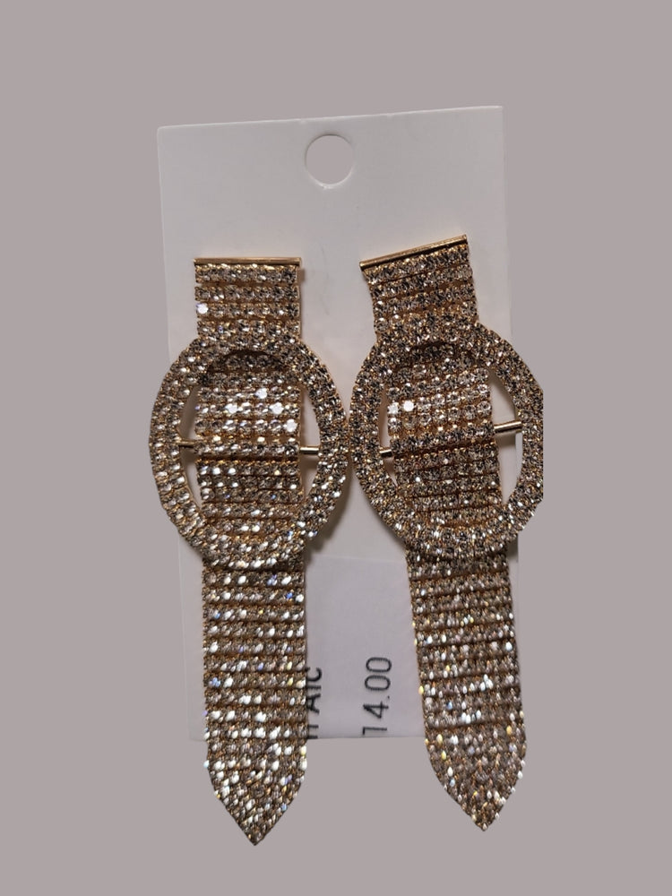 Gold Watch Imitations Earrings Alc
