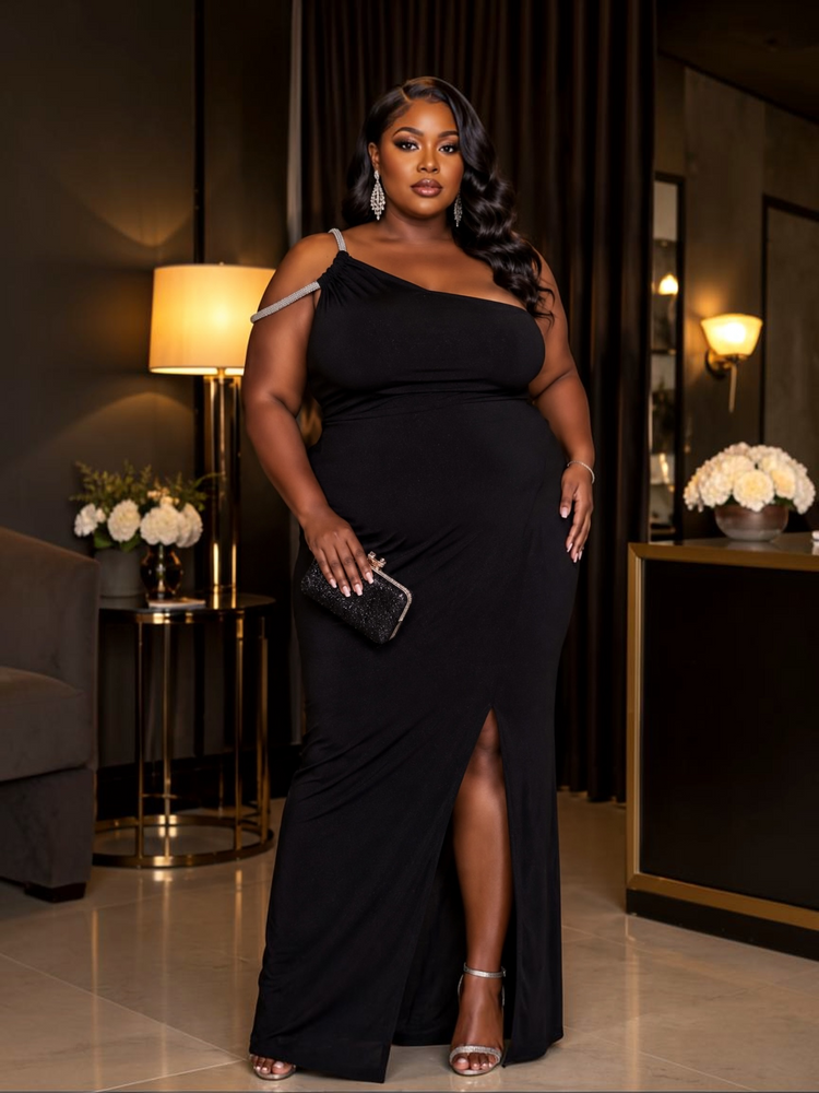 Black Radiant Gown Plus (In store Friday 8/21)