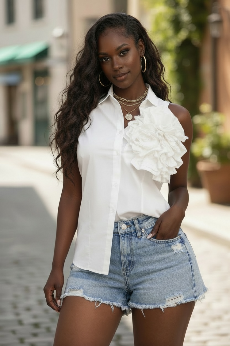 White Leslie Top