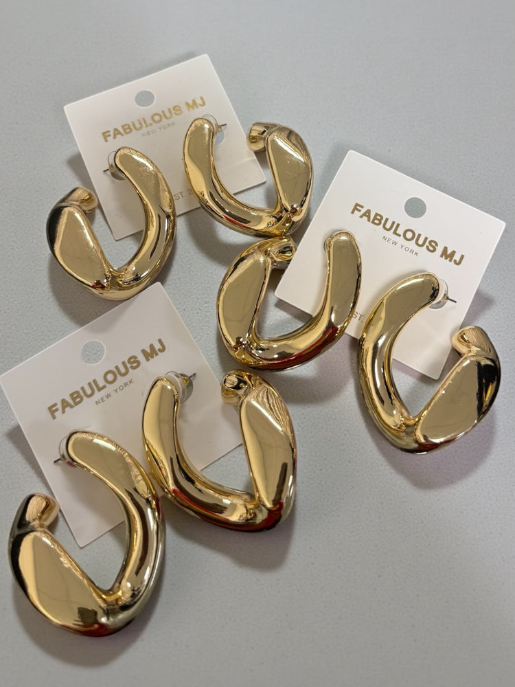 Dancing Gold Hoop Earrings Alc