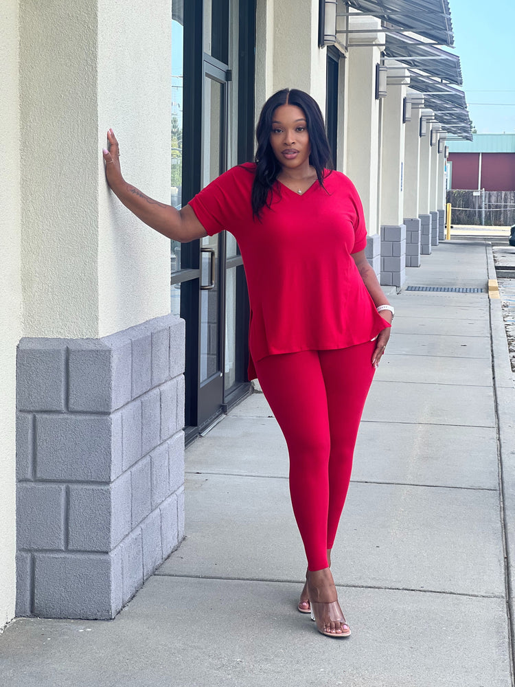 Spring Comfy Set-Ruby Red