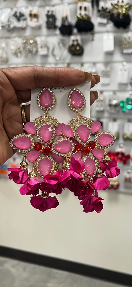 Pink Carnival Earrings (large)