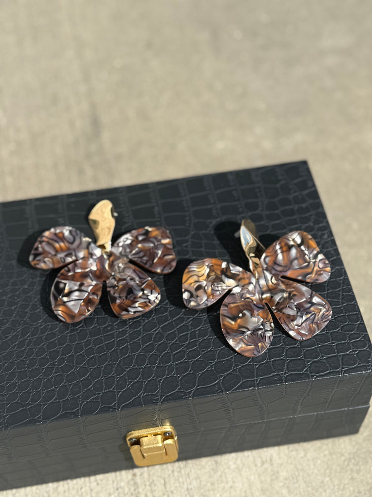 Modern Flower Earrings Alc
