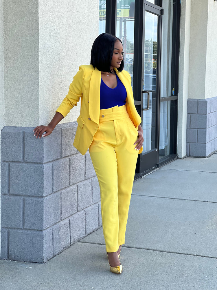 SHE Business Suit Set (Yellow)