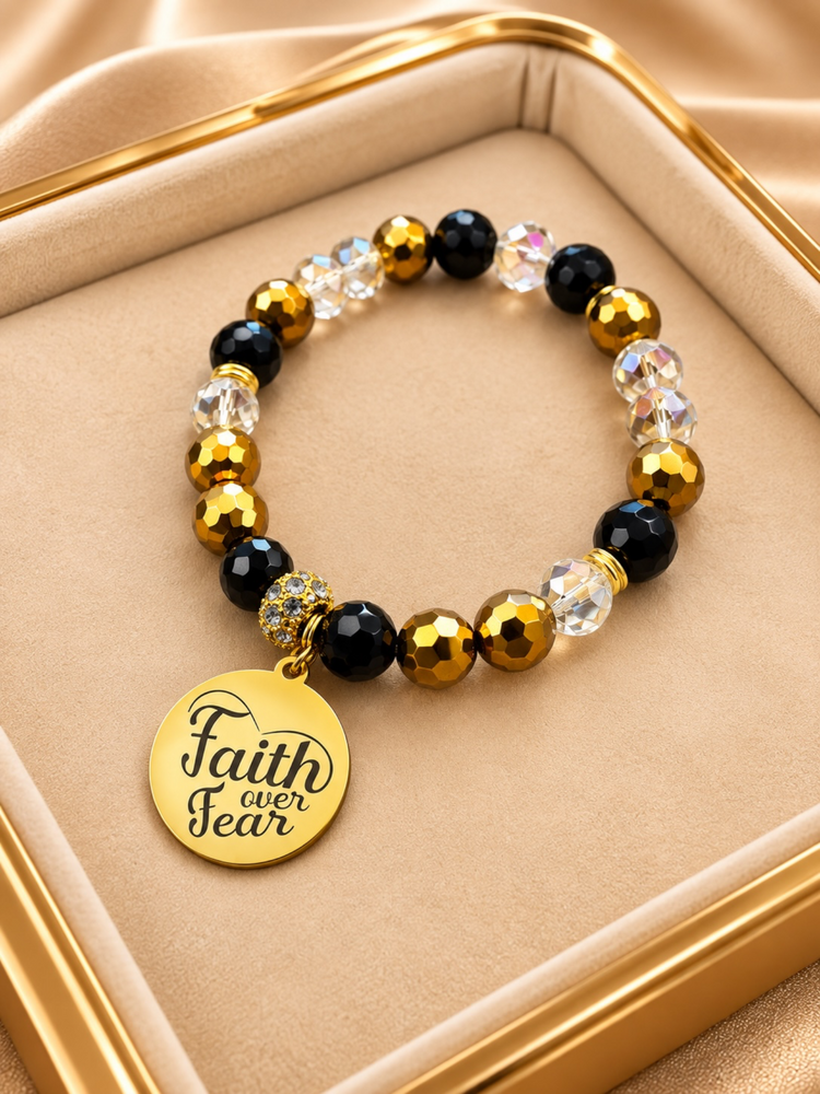 Customized Faith Over Fear Bracelet (EYW)