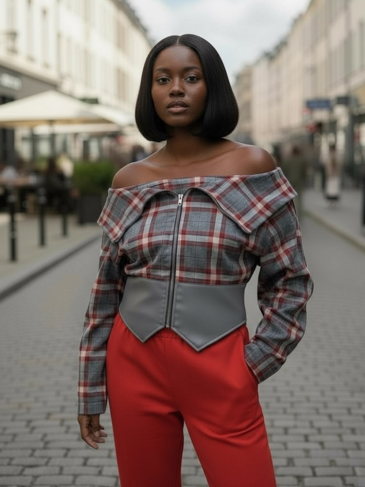 Lovely Plaid Top