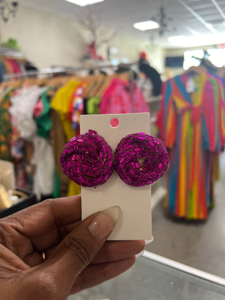 Big Knotted Stud Earrings (5 colors)