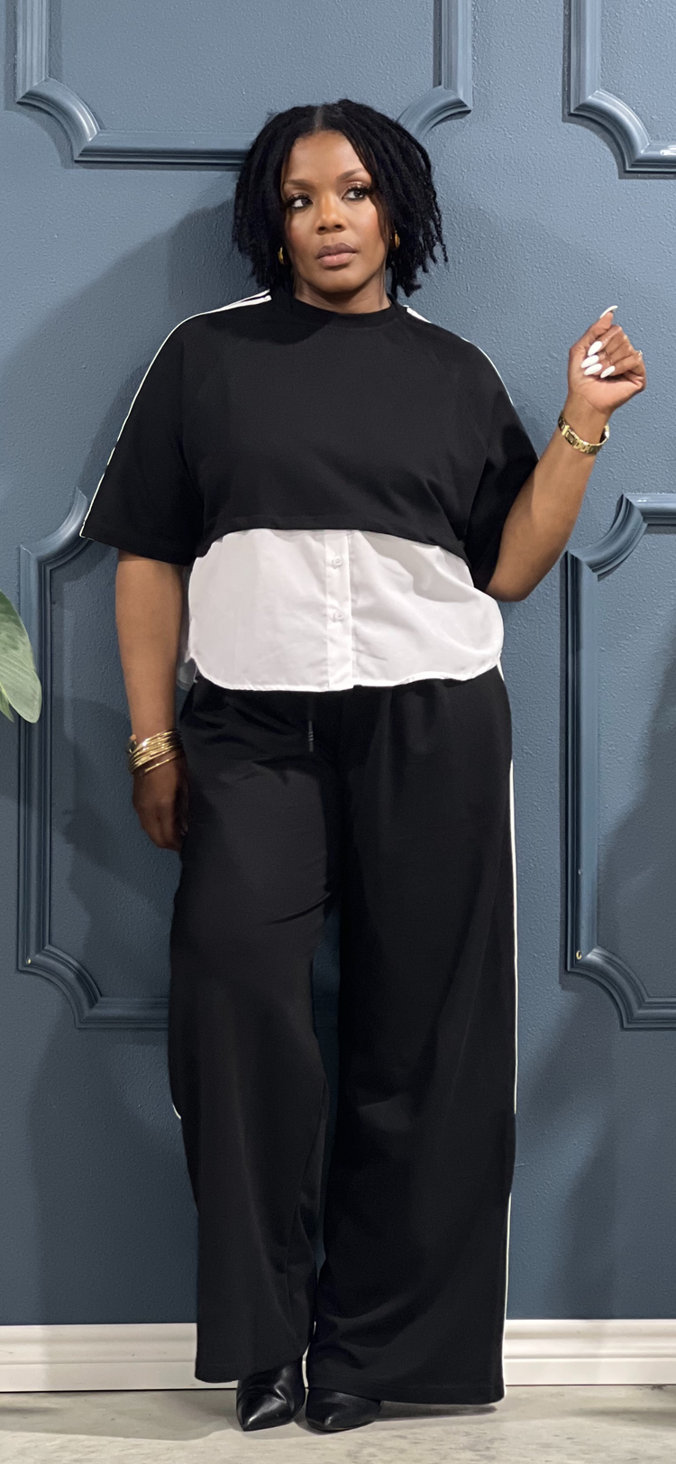 Casual Side Striped Set