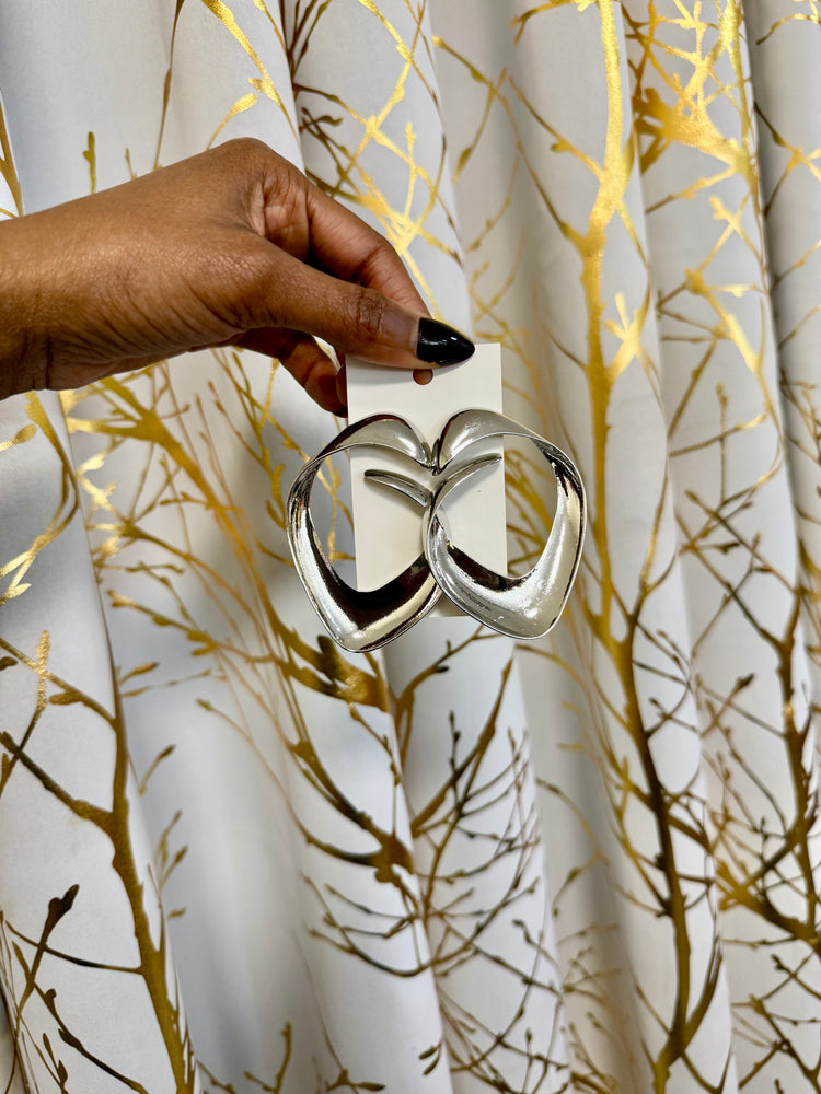 Silver Vintage Charm Earrings Alc