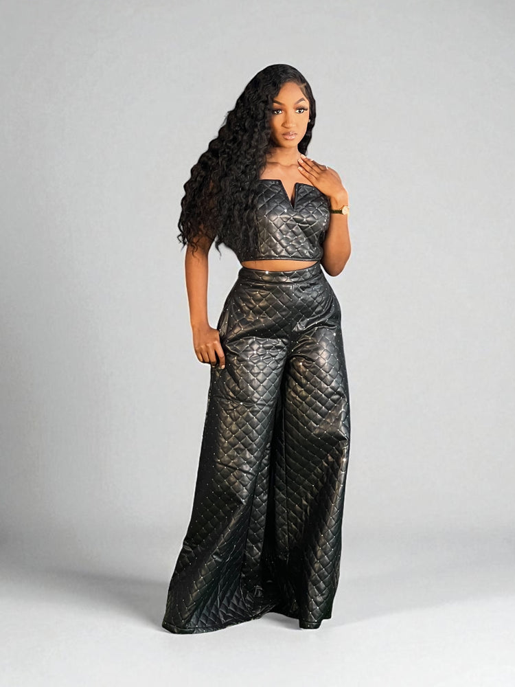 The Quilted Set Black