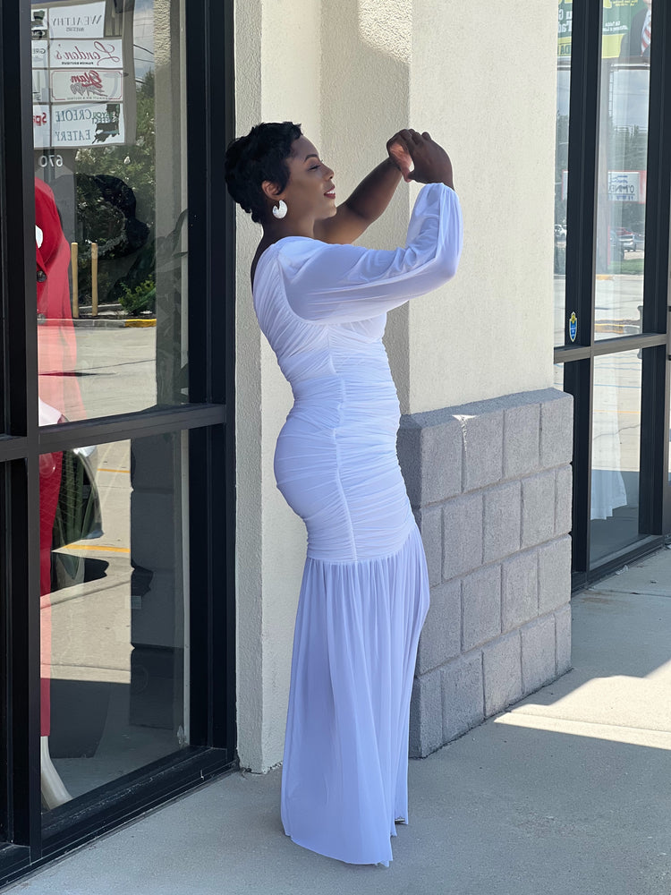 It’s The Season Gown-White