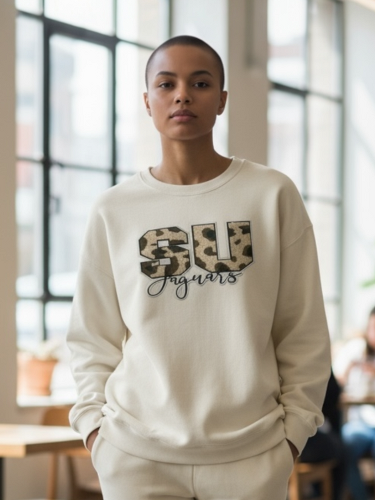 Camouflage SU Jaguar Patch Sweatshirt Reg/Plus