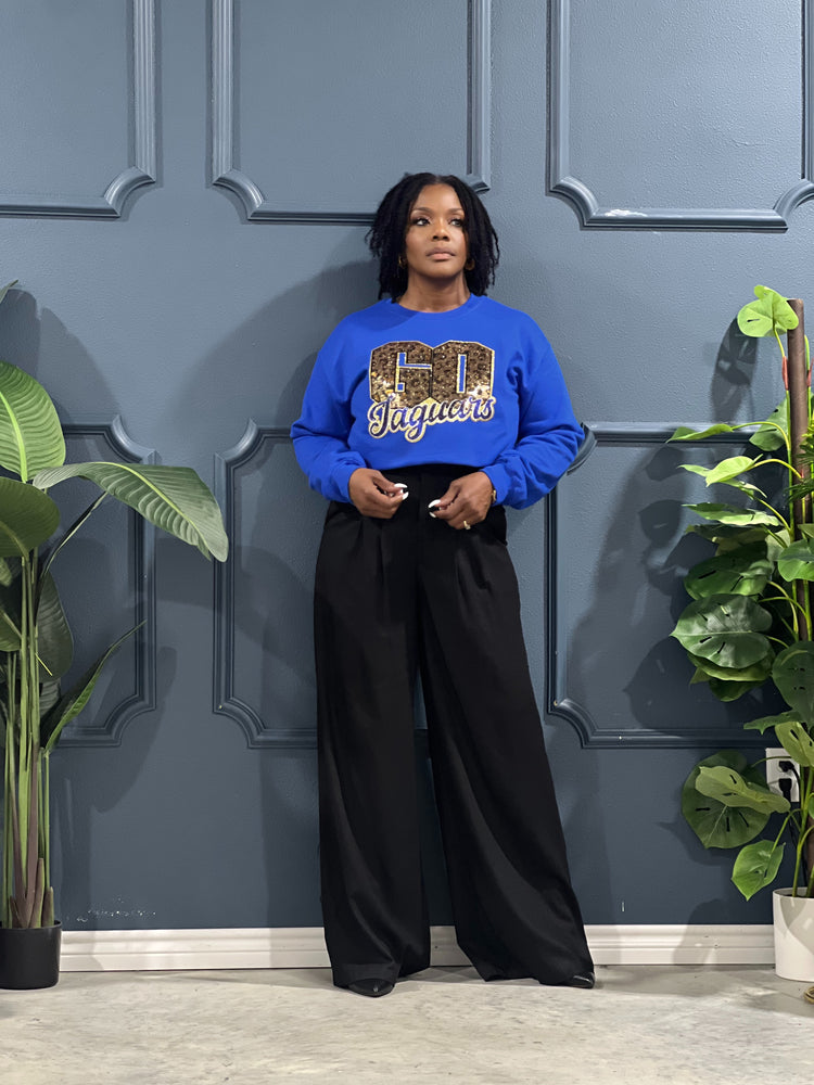Go Jaguars Patch Sweatshirt Royal Blue