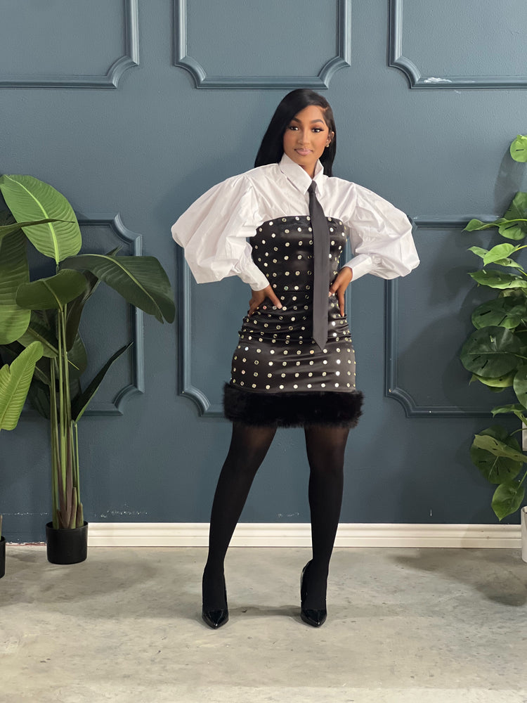 Our Little Black Mirror Dress