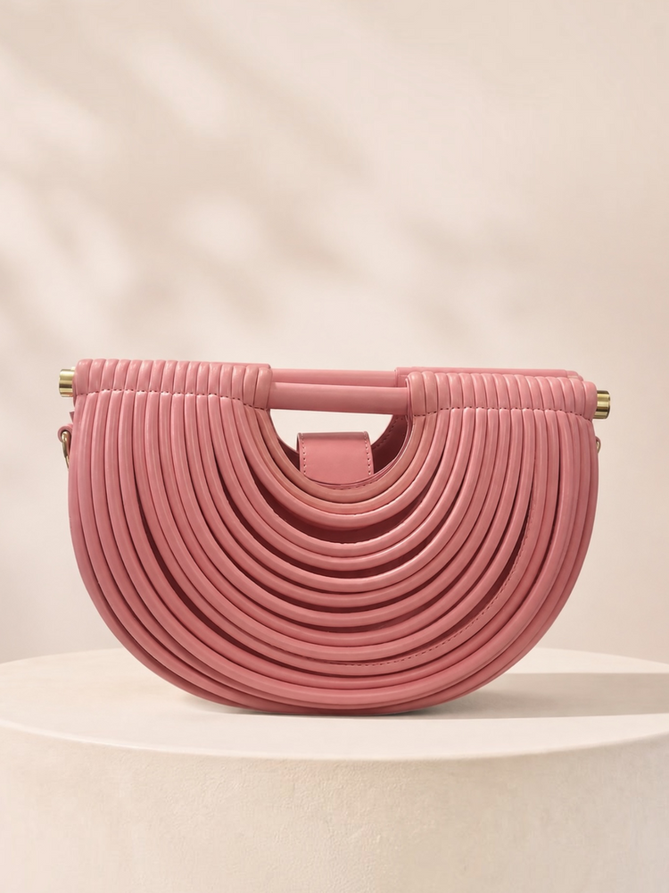 Barrel Handbag-Pink