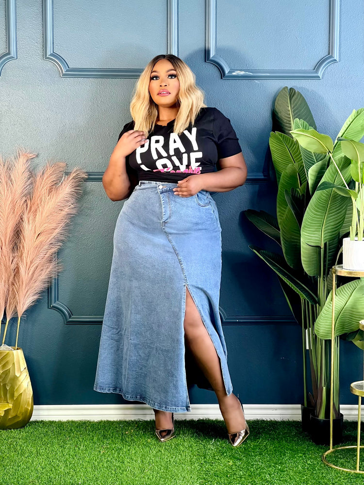 Pray Love Forgive Tee Shirt Reg/Plus