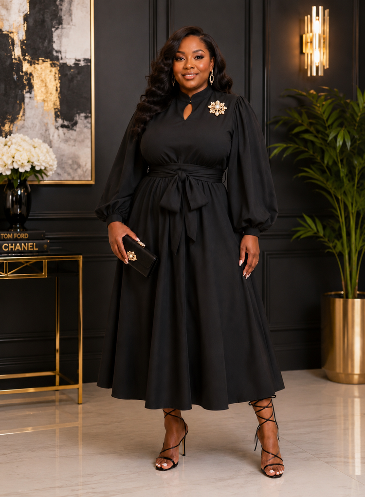 Black Samantha Dress Plus