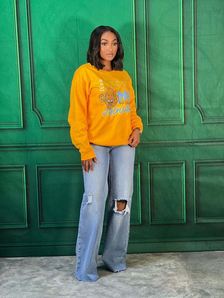 It’s A Great Day To Be a Jaguar Sweatshirt-Gold
