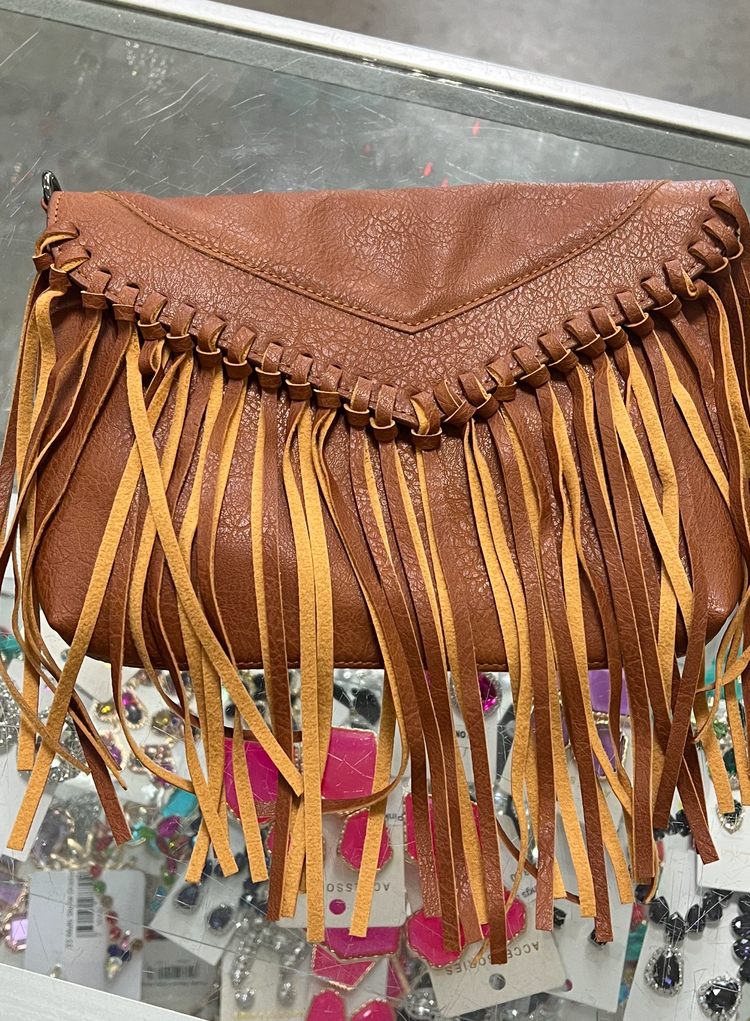 Tassel Handbag-Cognac