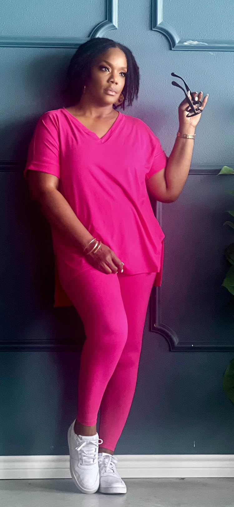 Spring Comfy Set-Hot Pink