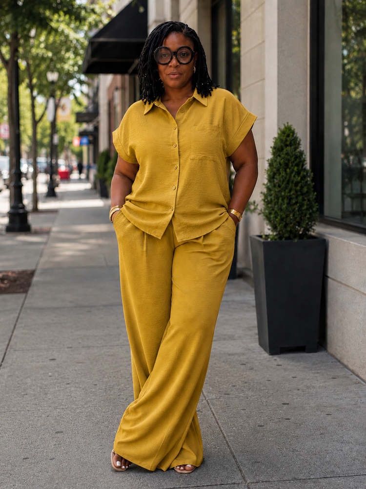 Just A Casual Set-Mustard