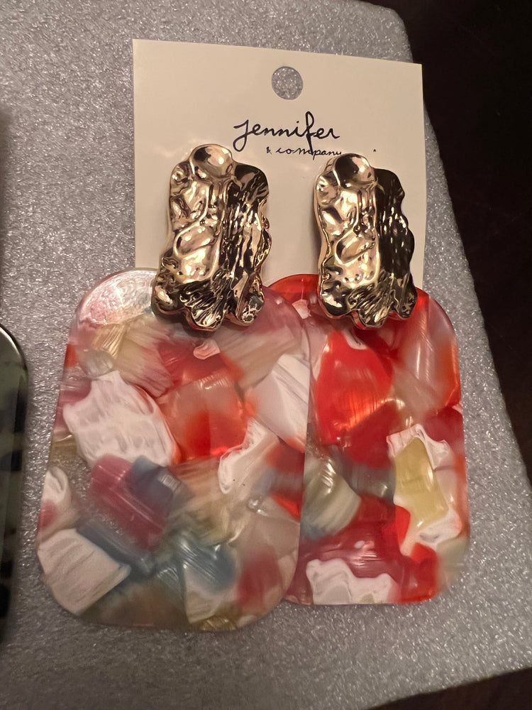 New Big Tortoise (Pierced) Earrings (5 new colors)