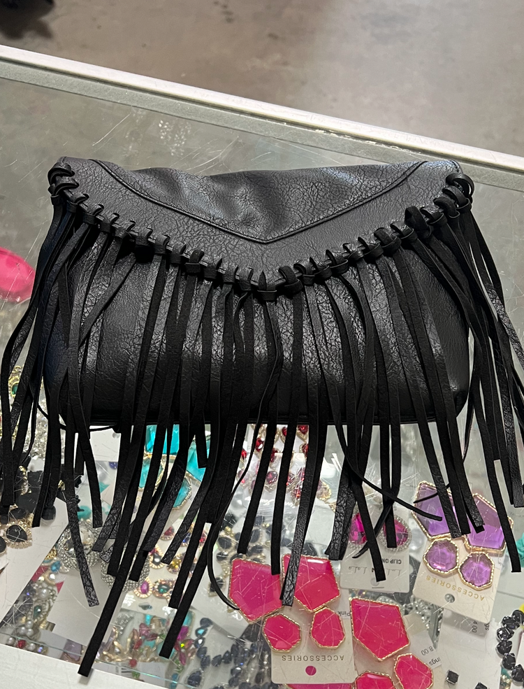 Tassel Handbag-Black
