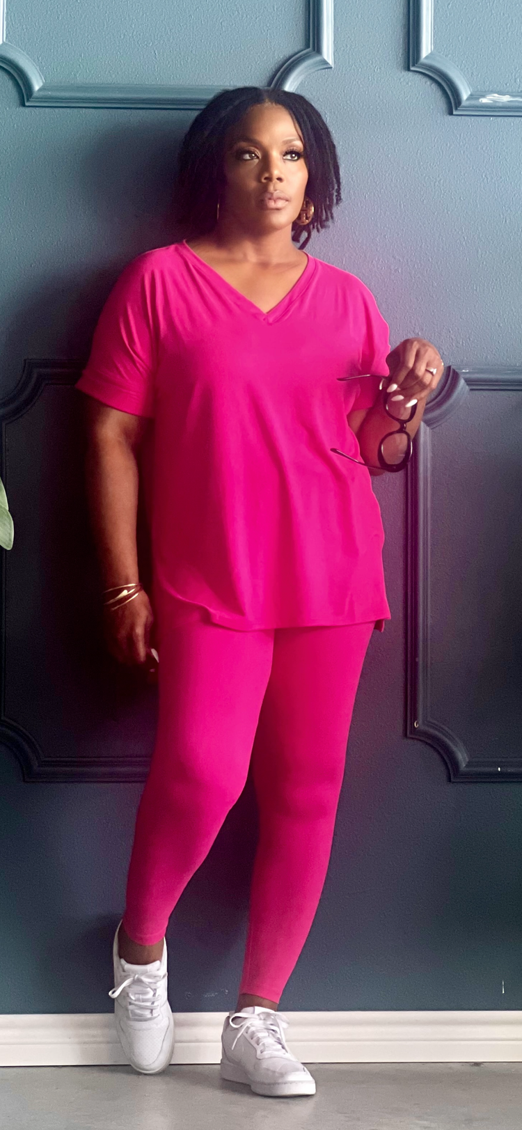 Spring Comfy Set-Hot Pink