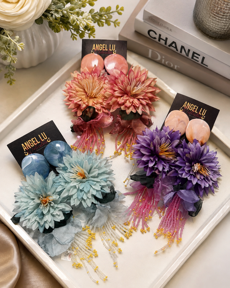 Floral Earrings Alc (3 colors)