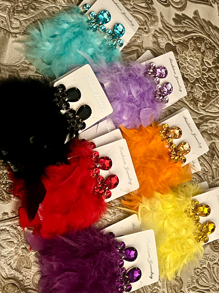 Feathery Earrings (8 colors)