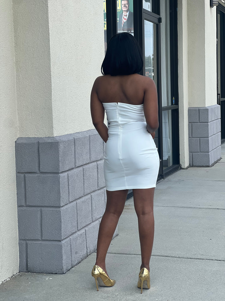 Timeless Halter Dress (Ivory)