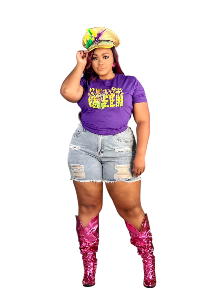 Mardi Gras Queen Tee Shirt