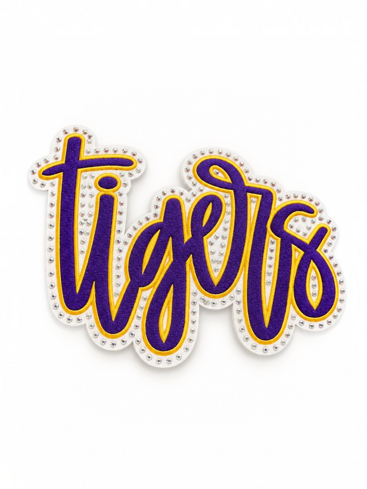 DIY Studded Tiger Patch Only