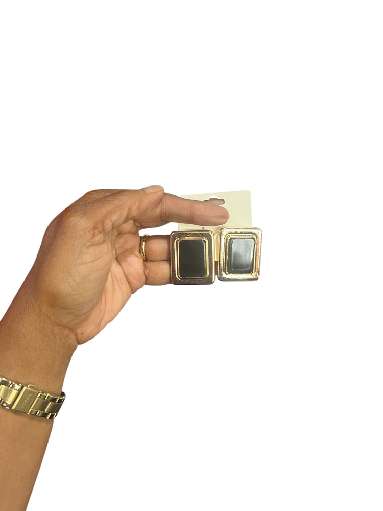 Square Date Earrings (3 colors)
