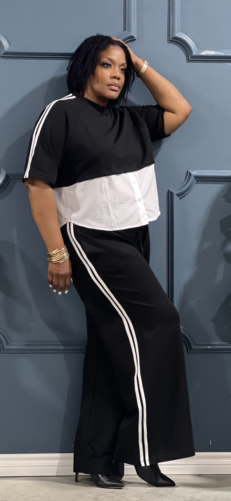 Casual Side Striped Set