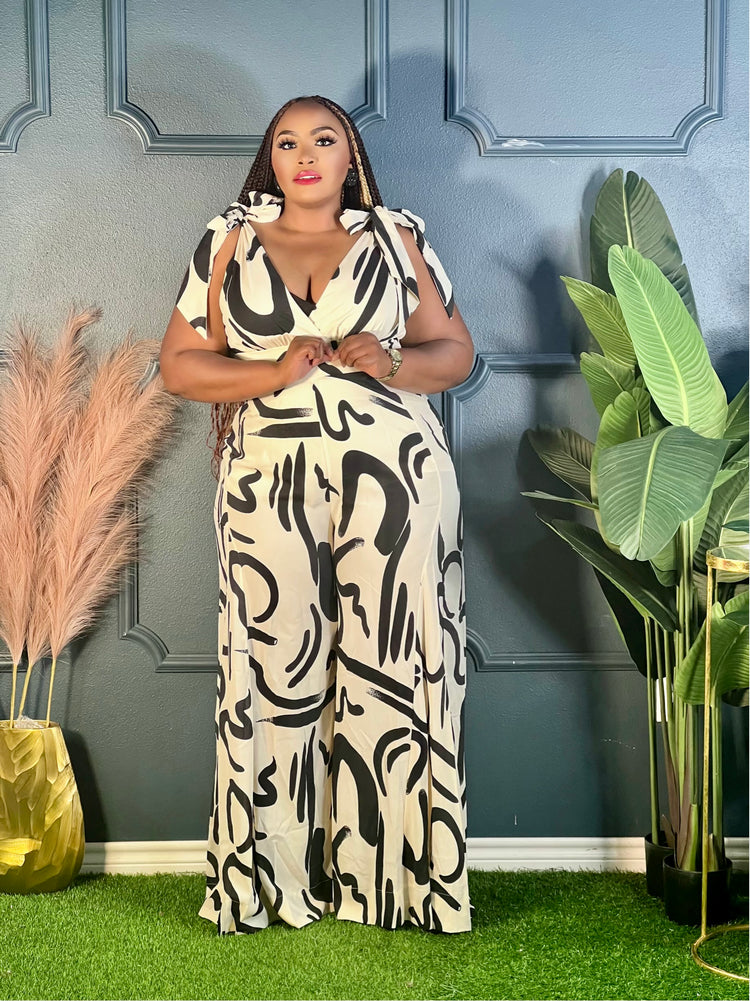 Vintage Art Jumpsuit Plus
