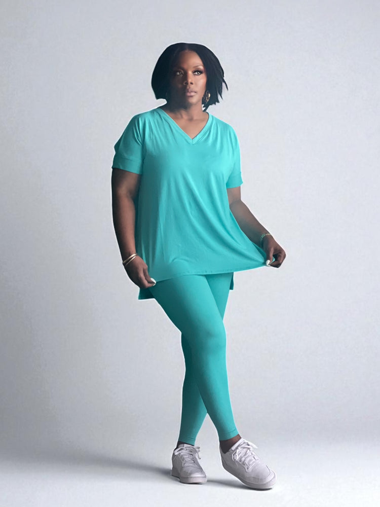 Spring Comfy Set-Turquoise