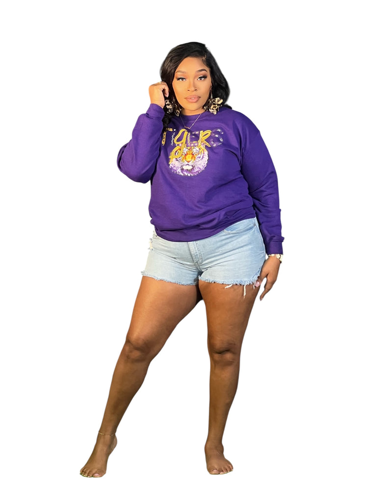 LSU Sweatshirt-Purple