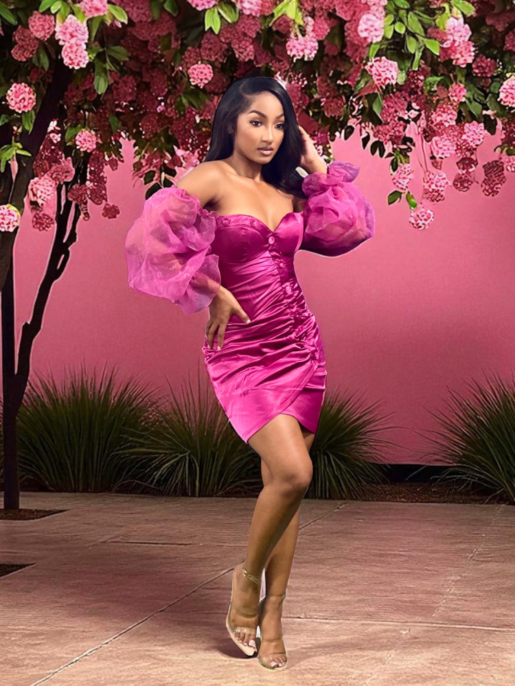 Simply Love Valentine Collection Soft Magenta Tulle Dress