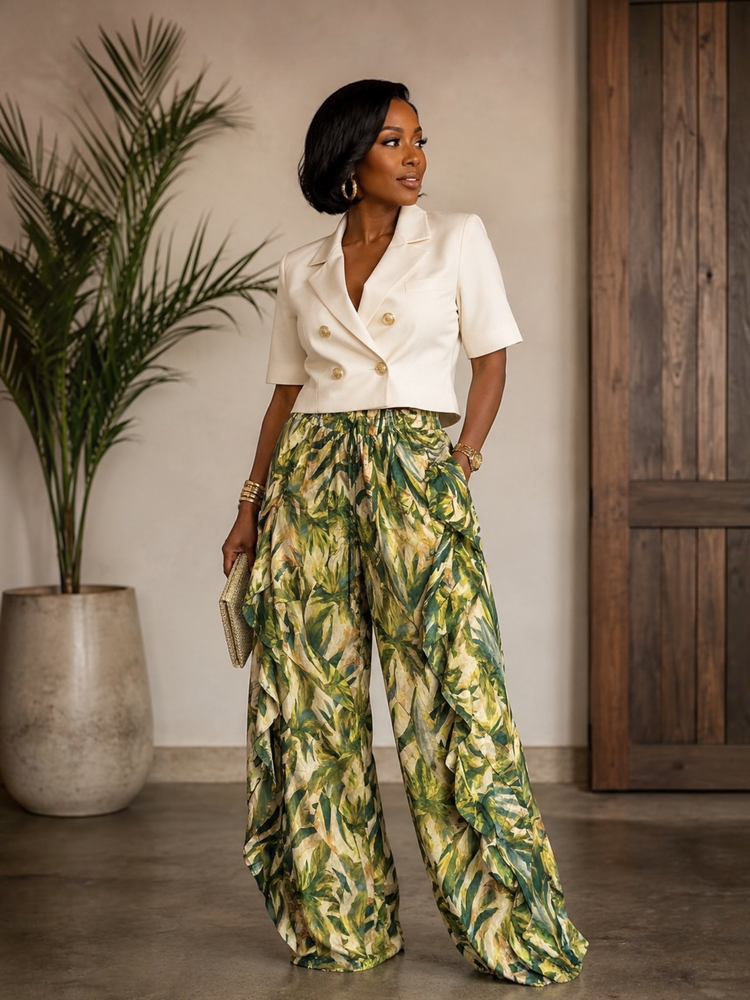 Divine Ruffle Pants