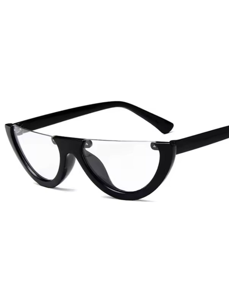 Half Full Clear Sunglasses