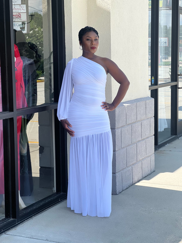 It’s The Season Gown-White