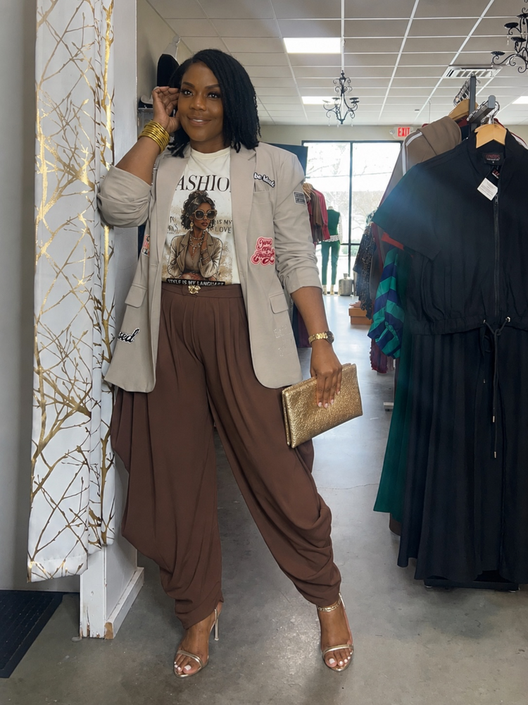 Our Fashion Show Pants-Brown
