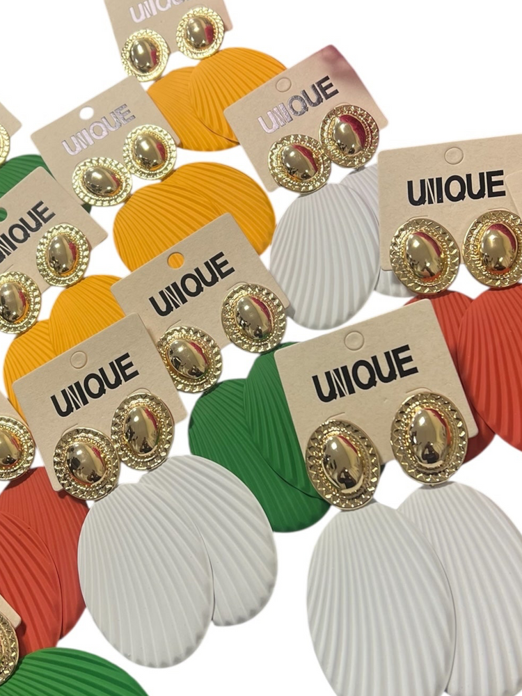 Fashion Fan Earrings (4 colors)