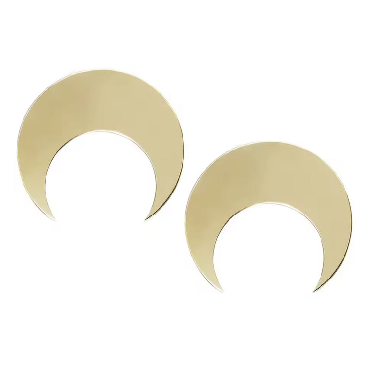 Mirrored Moon Earrings