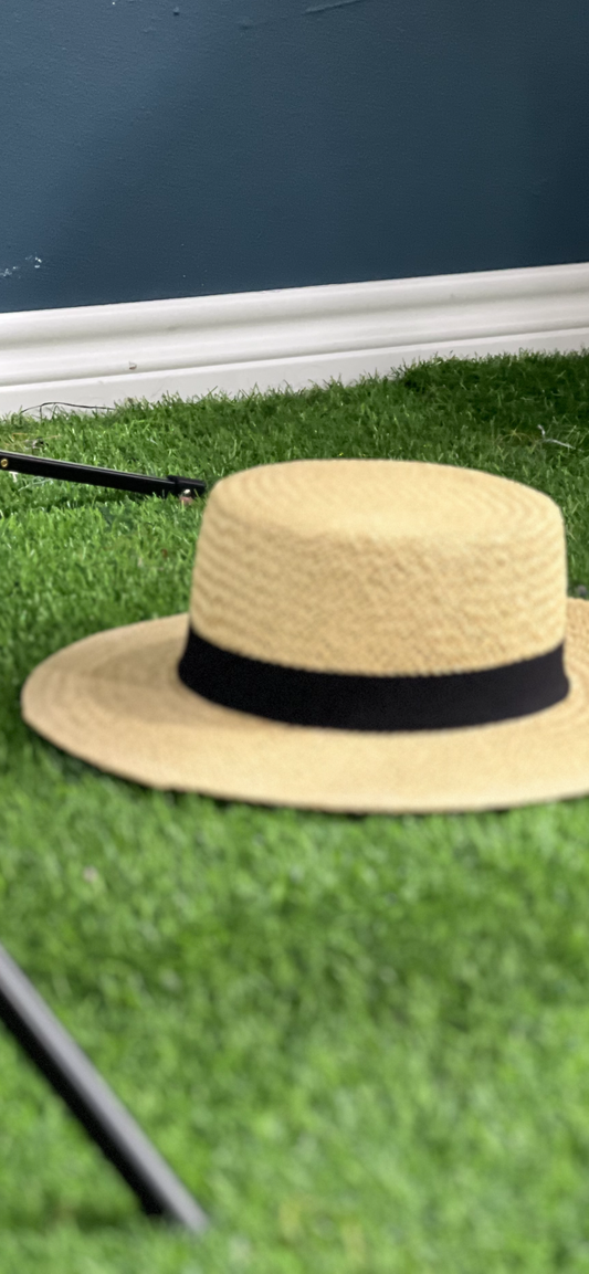 New Spring Flat Straw Hat