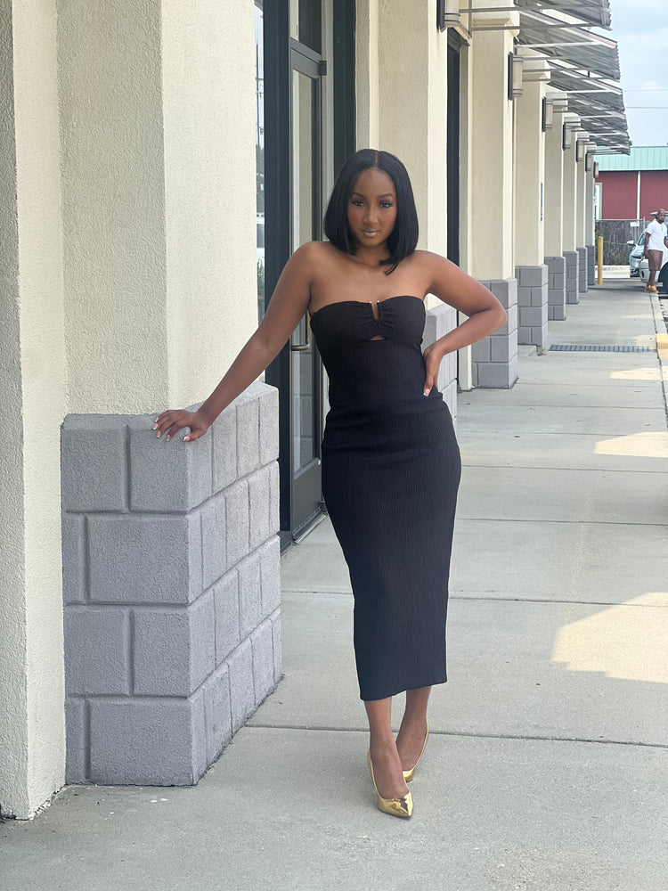 Black Midi Dress
